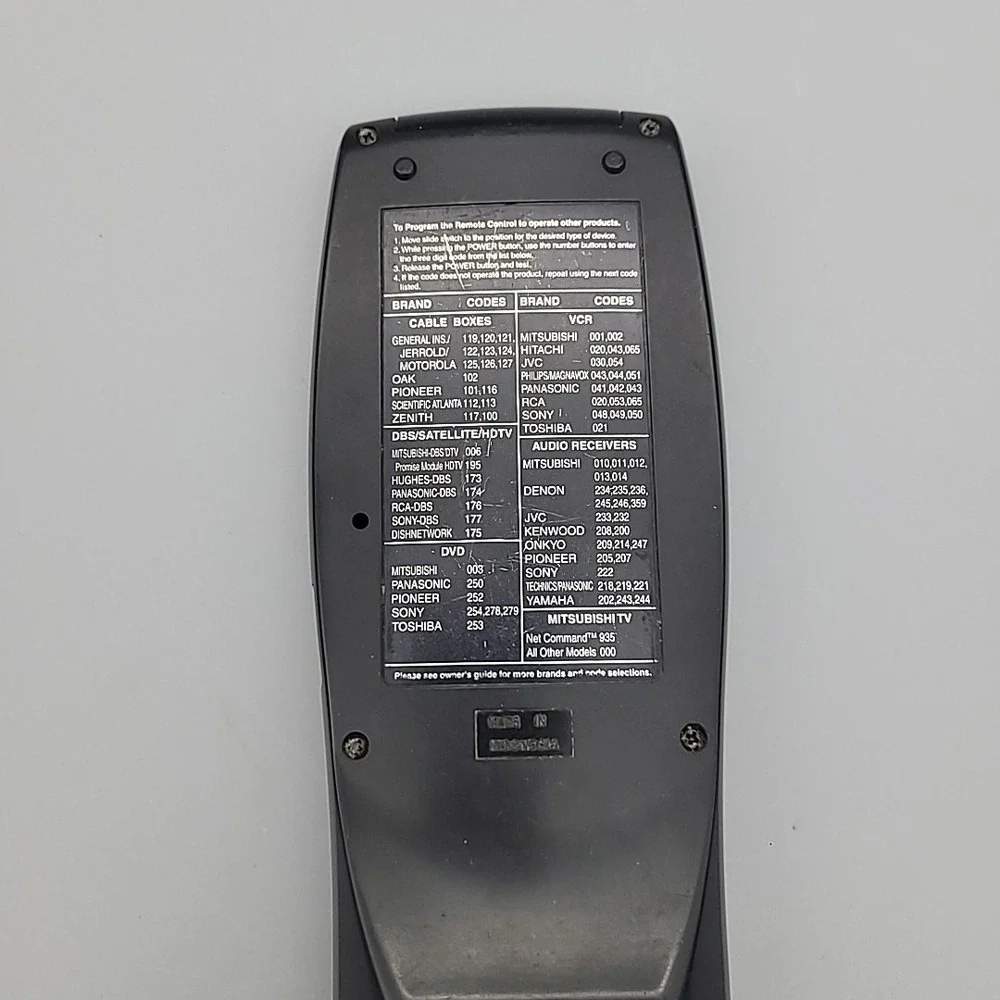 Mitsubishi TV Cable VCR DVD Remote Control 290P11C10 Tested‎ Works - Picture 5 of 8